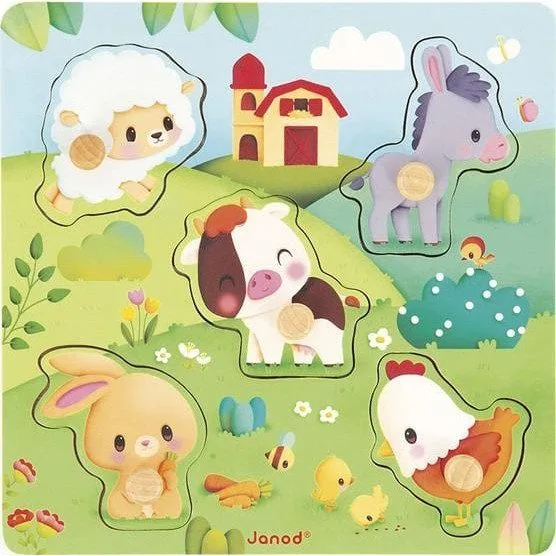 Janod Sensory Farm Wooden 7el. — image 1