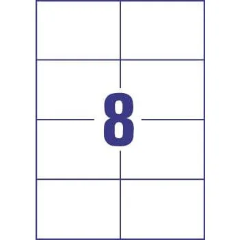 Universal labels Economy Europe100 by Avery Zweckform; A4, 100 ark./op., 105 x 74 mm, white — image 2