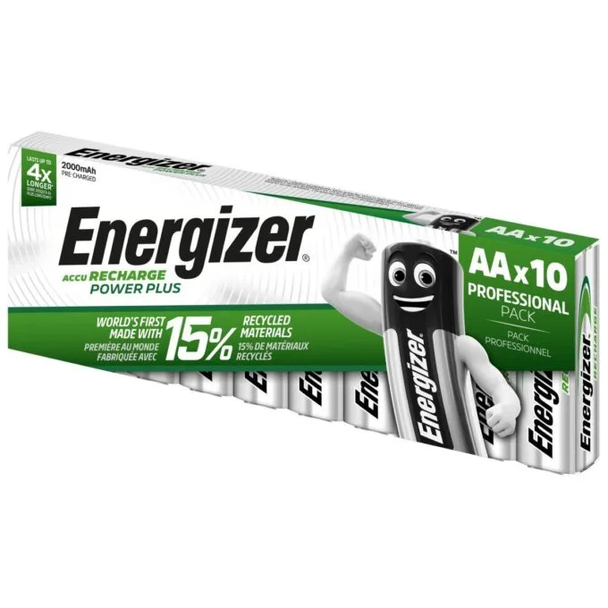 Energizer Batteries Rechargeable AA 2000 mAh (10pcs) Power Plus — image 1
