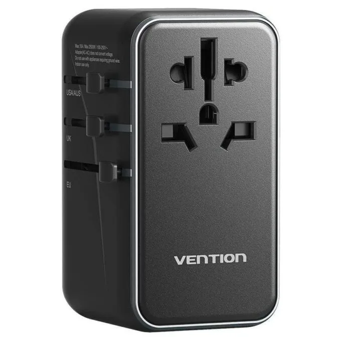 Vention 100W GAN 1x USB-A 3x USB-C black — image 1