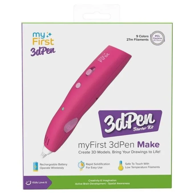 myFirst 3dPen Make pen 3D + 9 colored PCL cartridges red — image 2