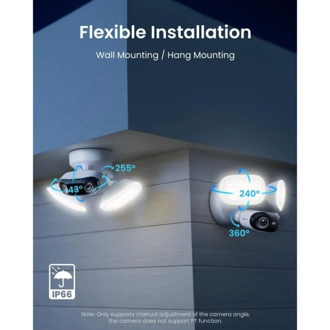 Reolink POE IP Outdoor Camera Panoramic Ultra-Wide View 4K Elite Floodlight — image 6