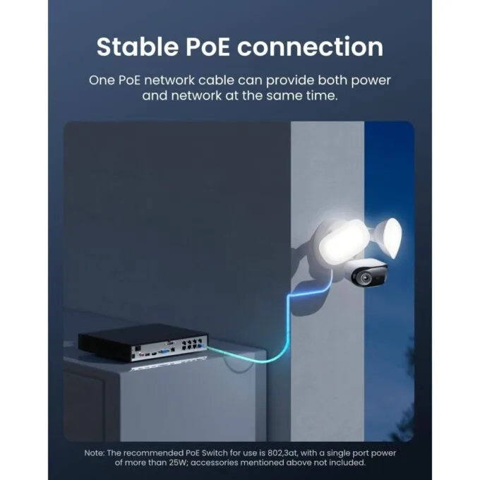 Reolink POE IP Outdoor Camera Panoramic Ultra-Wide View 4K Elite Floodlight — image 8
