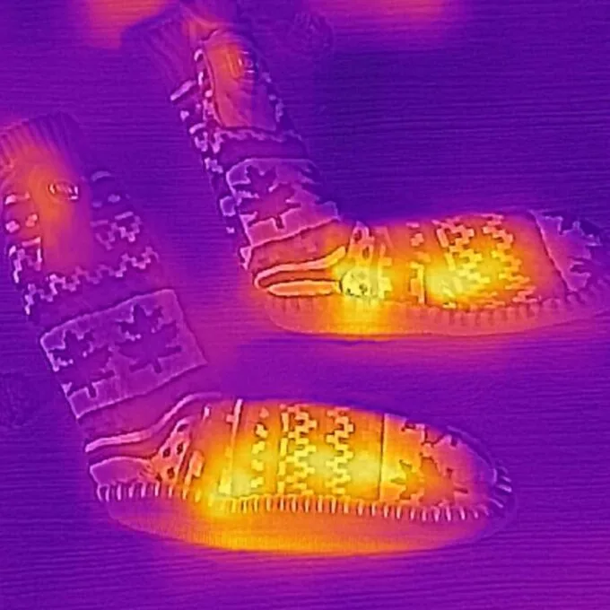 Glovia Warmed slippers with socks, 36-43, multicolored — image 10
