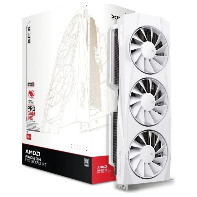 XFX Radeon RX 9070 XT Quicksilver White 16GB GDDR6 — image 1
