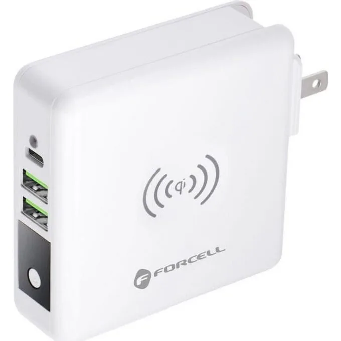 FORCELL F-ENERGY 4w1 15W ze złączami USB/USB typ C, power bankiem 8000mAh i ładowaniem bezprzewodowym — image 4