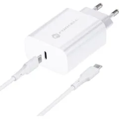 FORCELL F-ENERGY TFK-TC-25WPD Typ C + kabel Typ C do Typ C PD Q.C 3A 25W biała