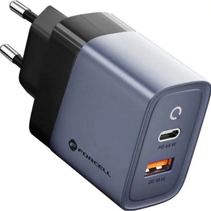 FORCEL F-ENERGY GAN VT-39 network charger Type C + USB A PD QC4.0 4A 45W grey — image 2