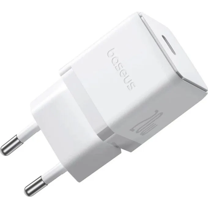 Baseus Palm 1C 20W (with Baseus Mini White USB-C 60W (20V/3A) 1m cable) - white — image 1
