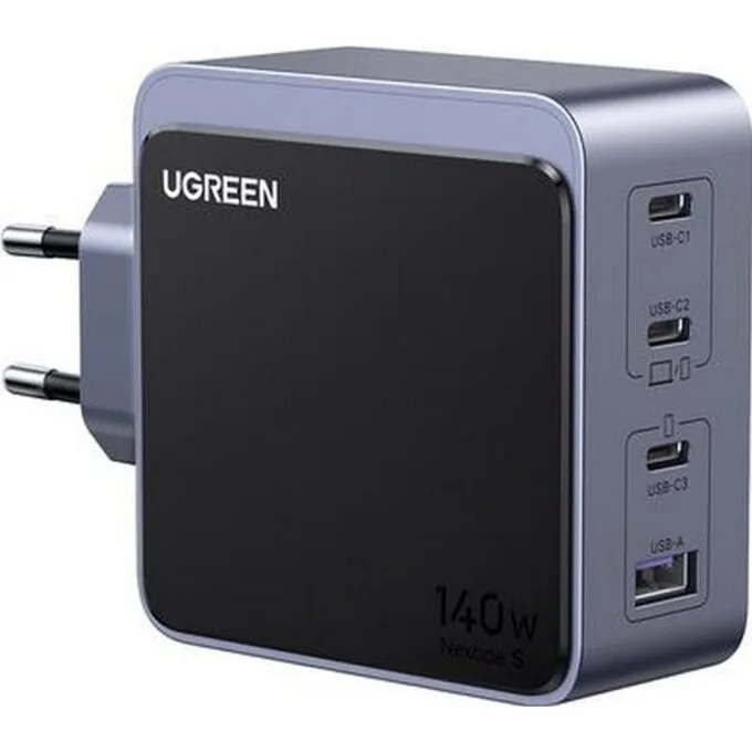 Ugreen Nexode S 140W, GaN, 3x USB-C + USB (szara) — image 1