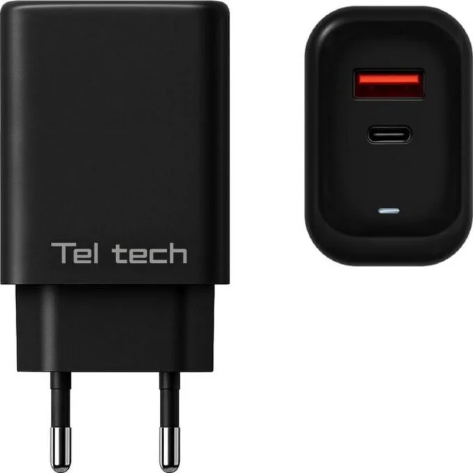 Teltech network charger GAN USB / Type-C 65W QC PD black TCH-05 — image 2