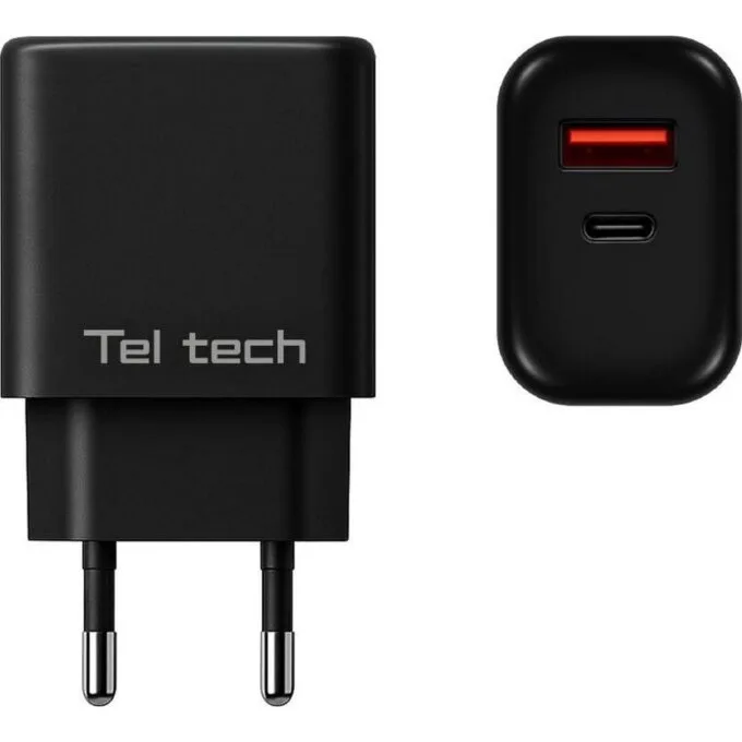 Teltech ładowarka sieciowa GaN USB / Typ-C 45W czarny TCH-03 — image 2