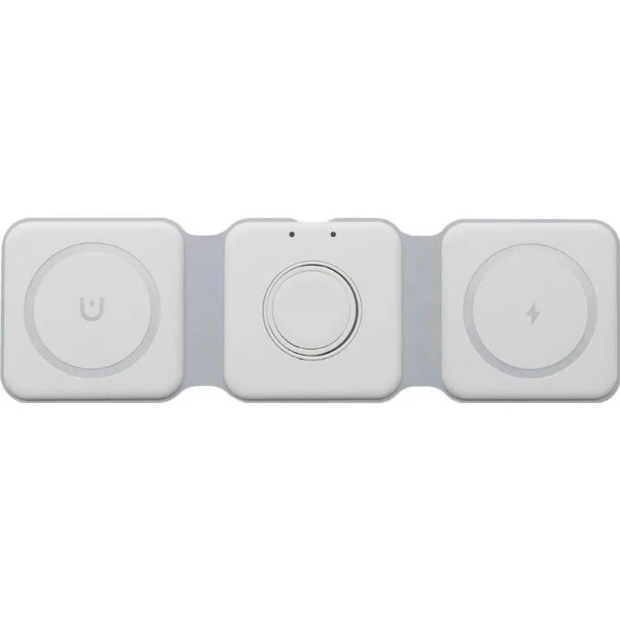 Teltech inductive wireless charger MagSafe 3w1 15W + cable Type-C - Type-C white — image 2