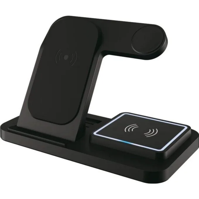 Teltech Wireless Inductive Charger 3in1 + Desk Handle 15W Black — image 1