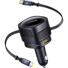 Baseus Enjoyment Max 90W 2 x USB-C cable + USB-A + USB-C - black