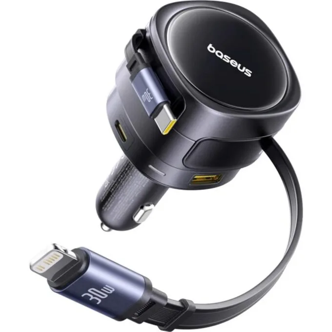 Baseus Enjoyment Max 90W 2x USB-C + kabel USB-C i Lightning – czarna — image 3