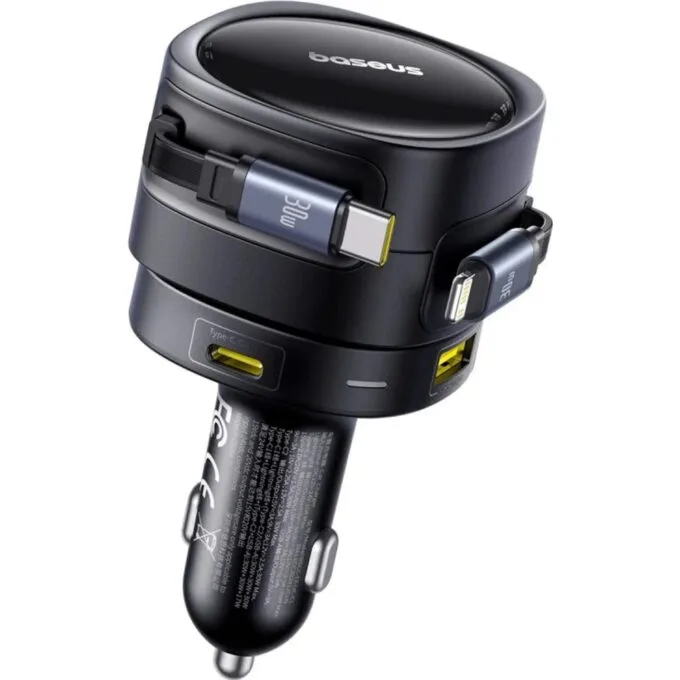 Baseus Enjoyment Max 90W 2x USB-C + kabel USB-C i Lightning – czarna — image 6