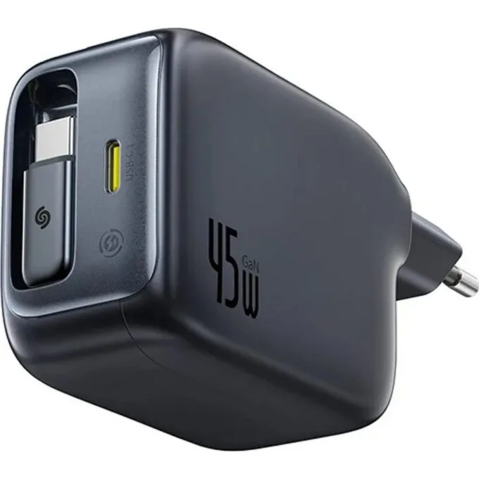 Baseus EnerCore CJ11 45W with USB-C port and USB-C cable with black — image 1