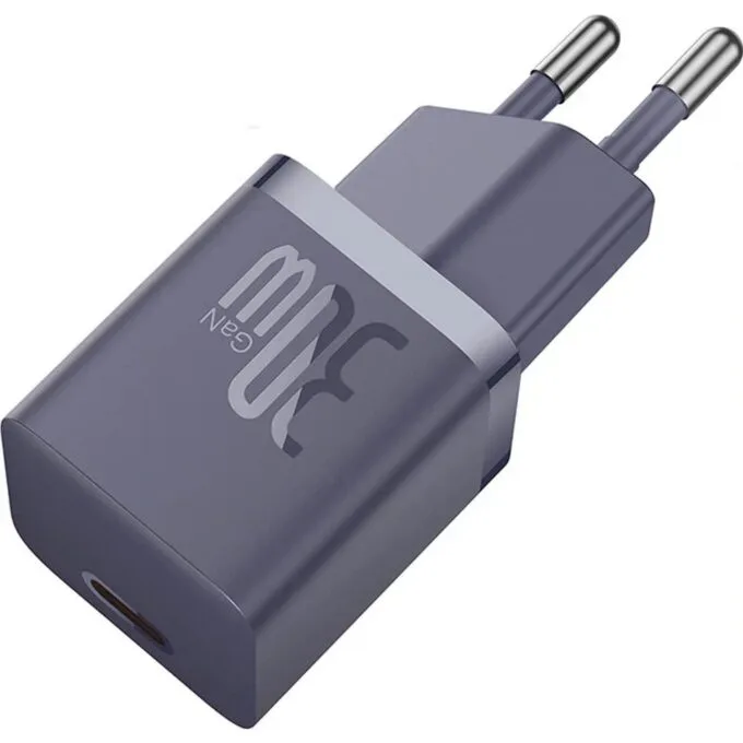 Baseus GaN5 30W USB-C EU with purple Baseus Dynamic cable 3 USB-C 100W 1m - purple — image 2