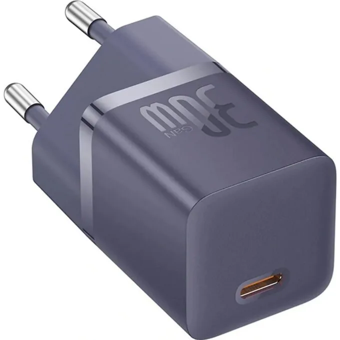 Baseus GaN5 30W USB-C EU with purple Baseus Dynamic cable 3 USB-C 100W 1m - purple — image 3