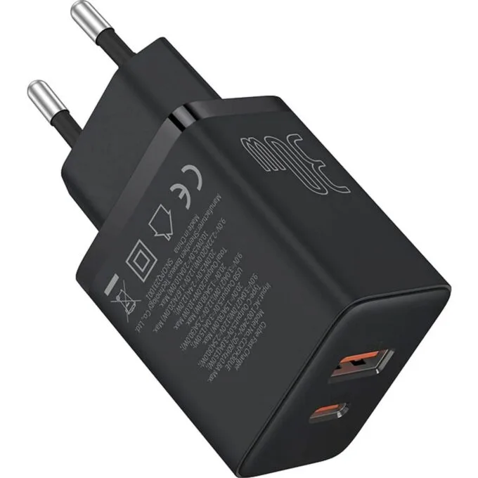 Baseus Cube Pro 30W USB-C USB-A - Black — image 3