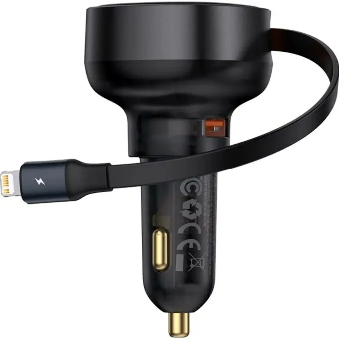 Baseus Enjoyment Pro 55W USB-A with Lightning cable - black — image 1