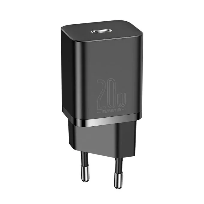 Baseus Super Si Quick Charger 1C 20W with USB-C cable for Lightning 1m (black) — image 2
