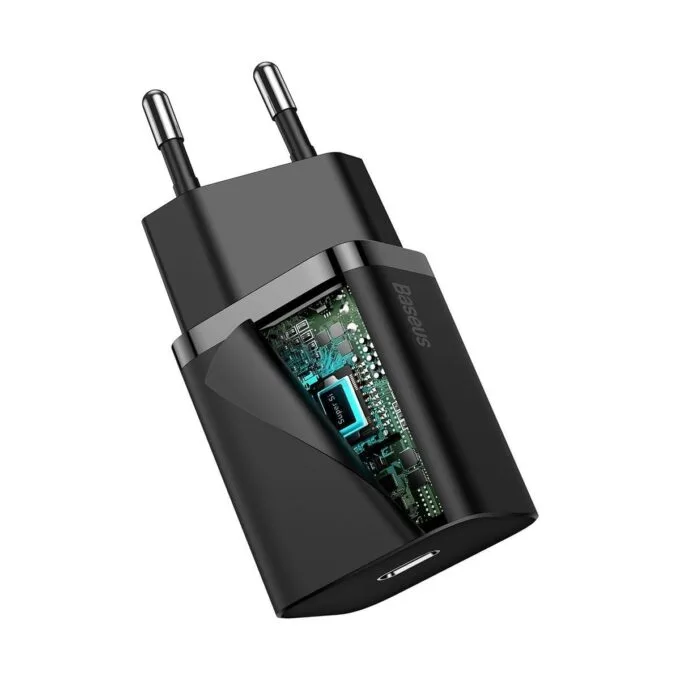Baseus Super Si Quick Charger 1C 20W with USB-C cable for Lightning 1m (black) — image 5