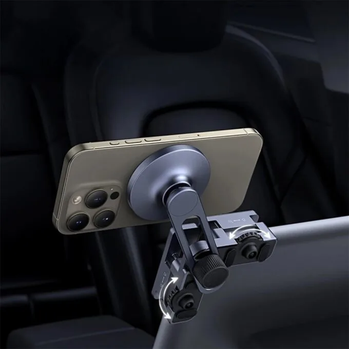 Baseus MaxView mounted on car display - grey — image 11