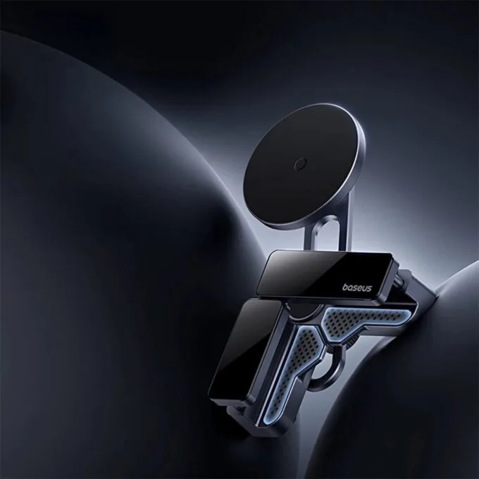 Baseus MaxView mounted on car display - grey — image 14