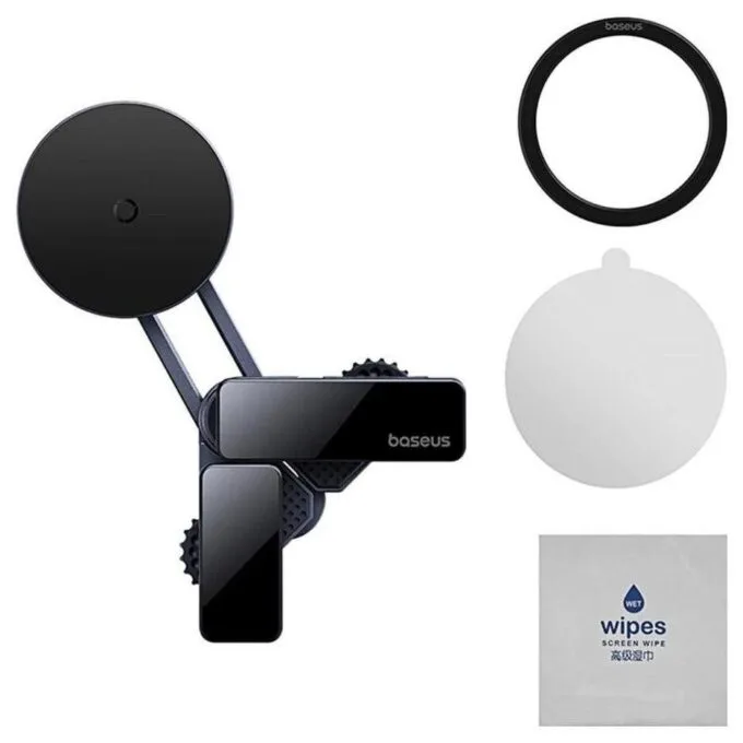 Baseus MaxView mounted on car display - grey — image 6