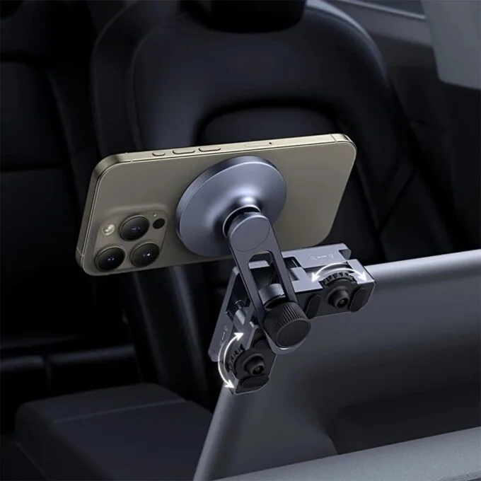 Baseus MaxView mounted on car display - grey — image 9