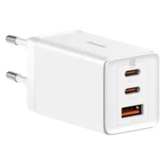 Baseus GAN5 Pro 2xUSB-C + USB, 65W (white)