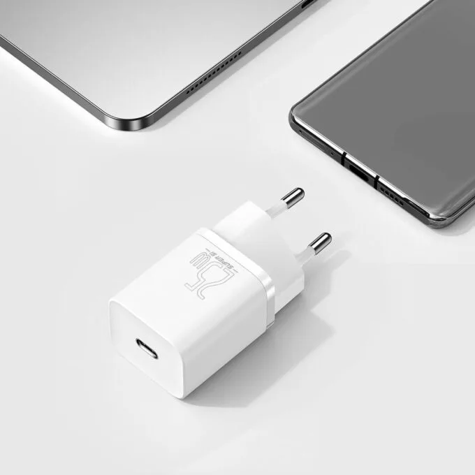 Baseus Super Si Quick Charger 1C 25W with USB-C cable for USB-C 1m (white) — image 10