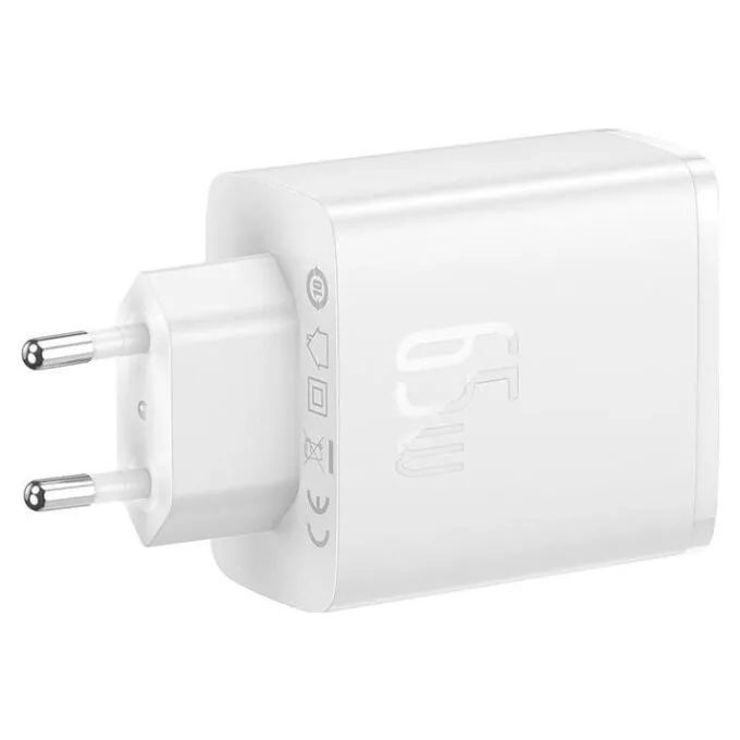 Baseus OS-Cube Pro 2xUSB-C + USB, 65W (white) — image 4