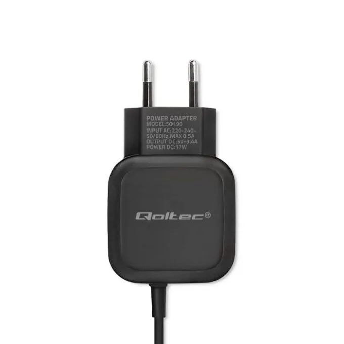 Qoltec 17W | 5V | 3.4A | USB + USB type C — image 6
