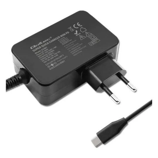 Qoltec GaN POWER PRO | 1xUSB-C | 90W | 5-20V | 3-4.5A | Czarna — image 4