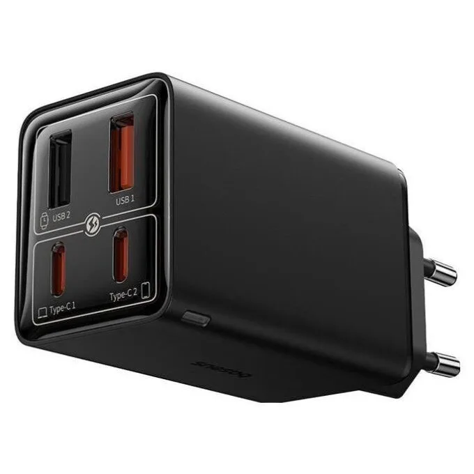 Baseus GaN6 Pro, 2xUSB-C + 2xUSB, 65W (black) — image 2