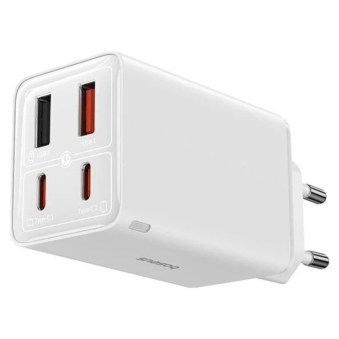 Baseus GaN6 Pro, 2xUSB-C + 2xUSB, 65W (white) — image 2