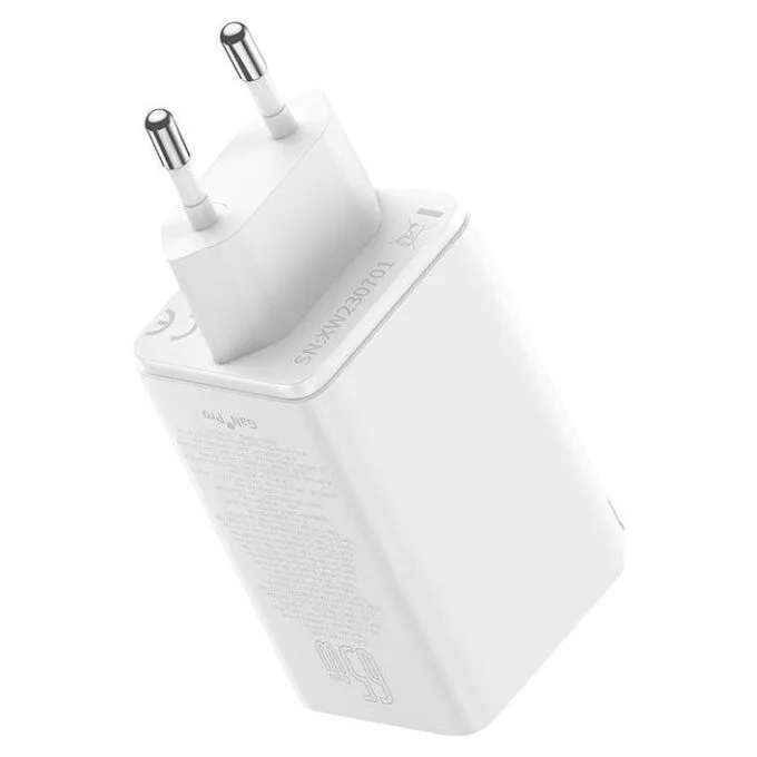 Baseus GaN6 Pro, 2xUSB-C + 2xUSB, 65W (white) — image 5