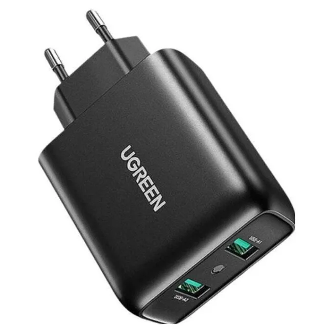 Ugreen 2xUSB-A 36W QC3.0 czarna CD161 — image 1