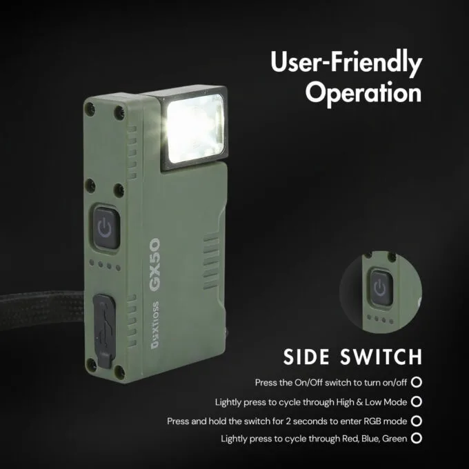 Uniross Light Torch GX50 Rechargeable Torch 150 Lumens with Magnet, Belt Clip & Lanyard — image 7