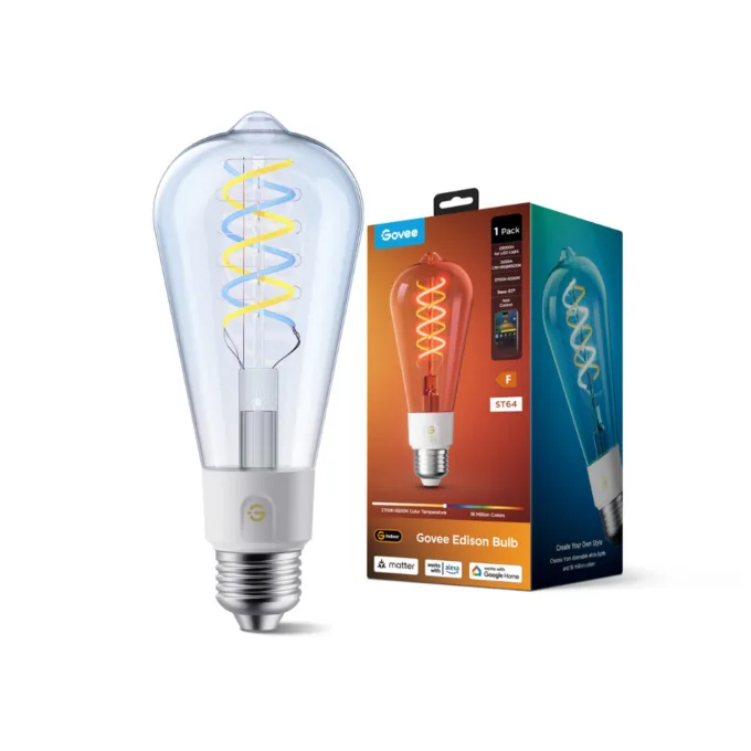 Govee Bulb Ceiling E27 Edison ST64 Smart LED 500 Lumens Edison Bulb R14C0CC1 — image 1