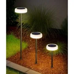 GBC KELU HALO Solar Garden Lamp 100lm Natural White (1pc)