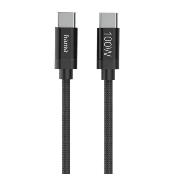 USB-C brake - USB-C nylon, 100W, 1.5m, black — image 1