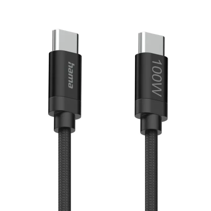 USB-C brake - USB-C nylon, 100W, 1.5m, black — image 3