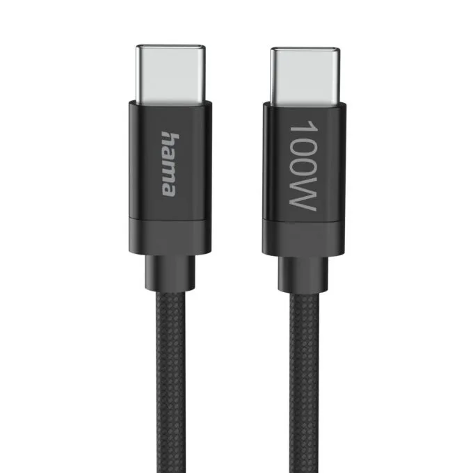USB-C brake - USB-C nylon, 100W, 3m, black — image 1