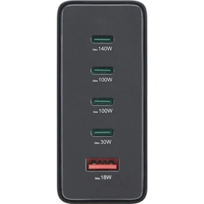 Hama charging station 240w,4x usb-c, 1x usb, black — image 6