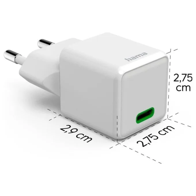 Hama supermini 20W PD/QC 1x USB-C white — image 3