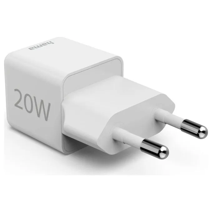Hama supermini 20W PD/QC 1x USB-C white — image 4